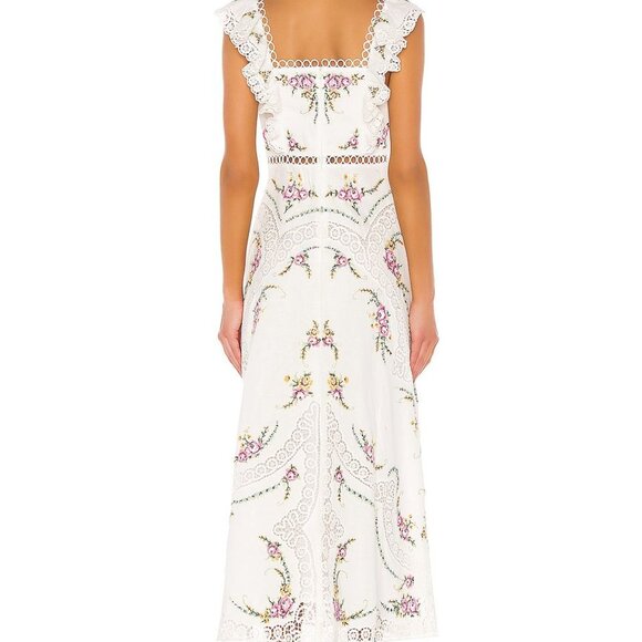 Zimmermann Allia Cross Stitch Dress $850 AUS 2 , US Medium - Picture 3 of 8